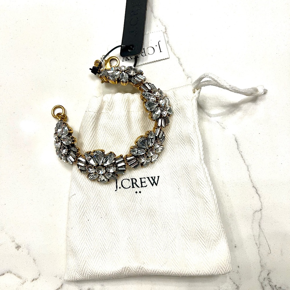 NWT J. Crew Rhinestone Bracelet